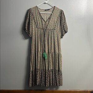 ELLEBORN mandala patterned Boho Dress SZ Med